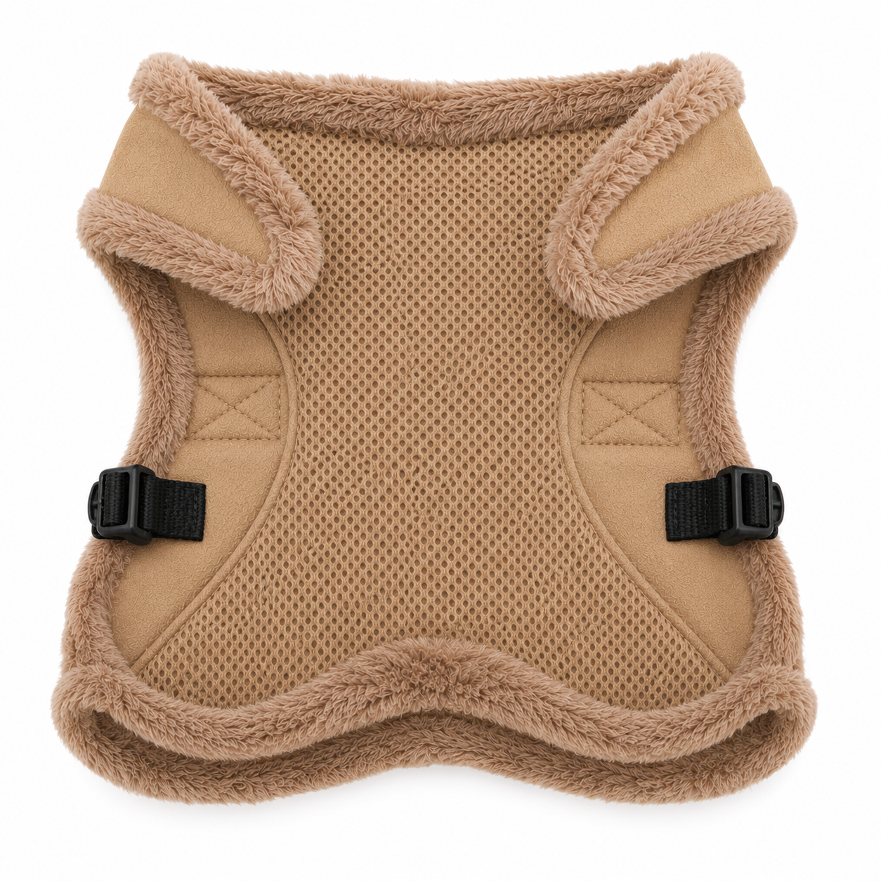 Abbey Pet Stores Adjustable Reflective Soft Pet Harness for Dogs & Cats – Brown - Image 3