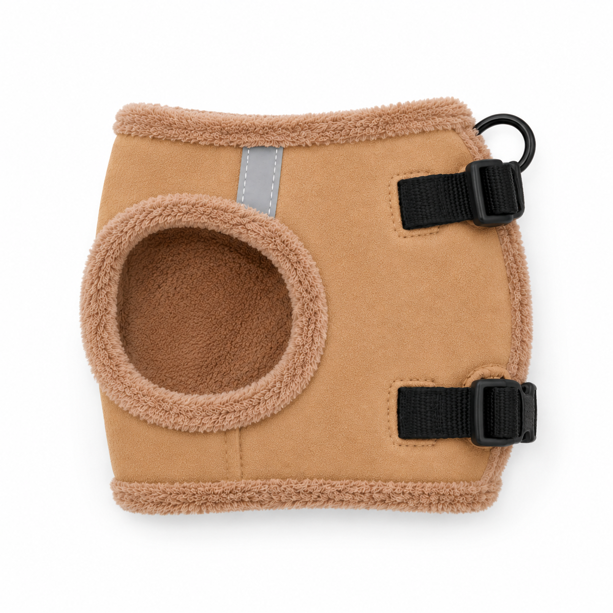 Abbey Pet Stores Adjustable Reflective Soft Pet Harness for Dogs & Cats – Brown - Image 4