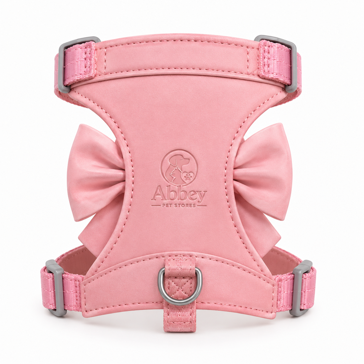 Abbey Pet Stores Luxury Bow Pet Harness for Dogs & Cats – Pink
