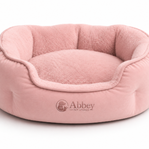 Abbey Pet Stores Plush Orthopedic Pet Sofa Bed for Dogs & Cats – Pink