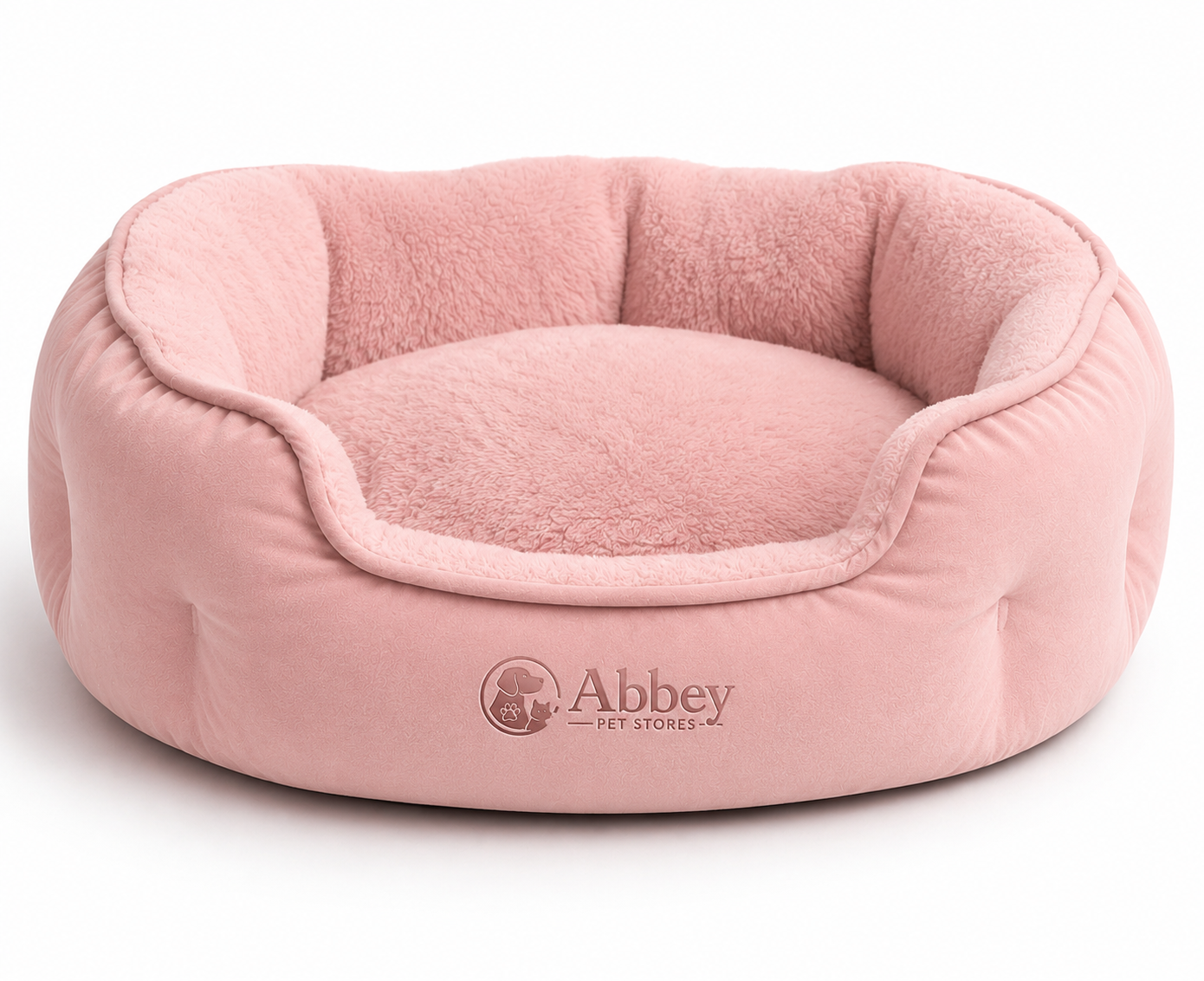 Abbey Pet Stores Plush Orthopedic Pet Sofa Bed for Dogs & Cats – Pink