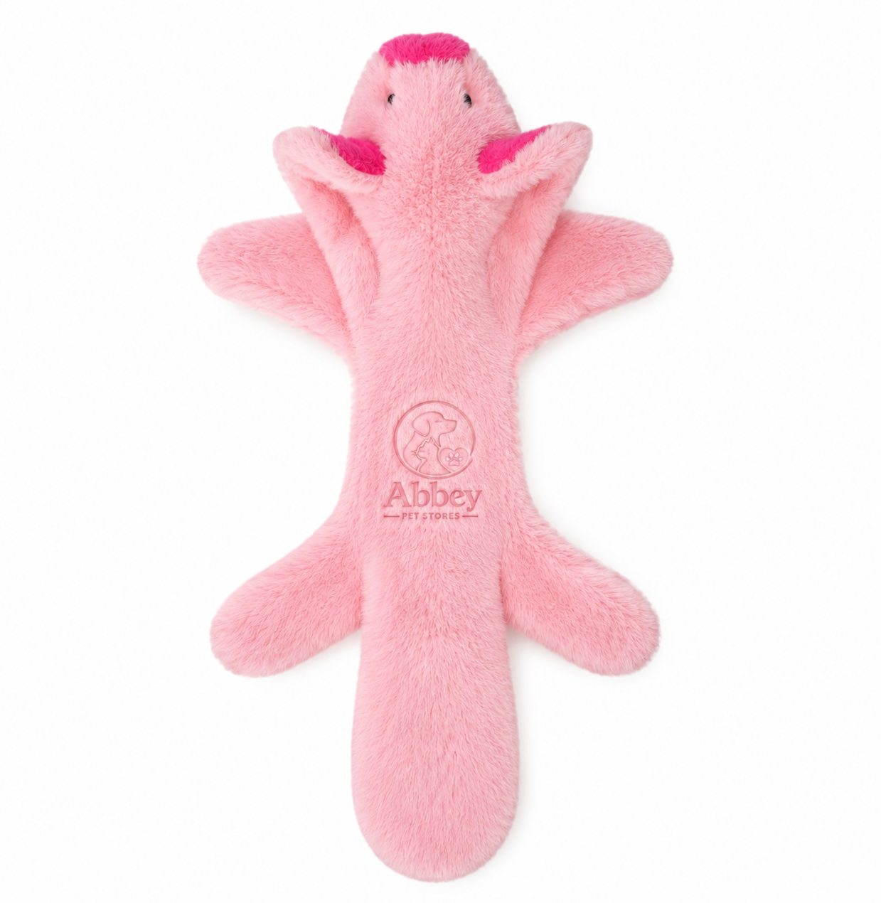 Abbey Pet Stores Plush Squeaky Duck Dog Toy – Pink - Image 4