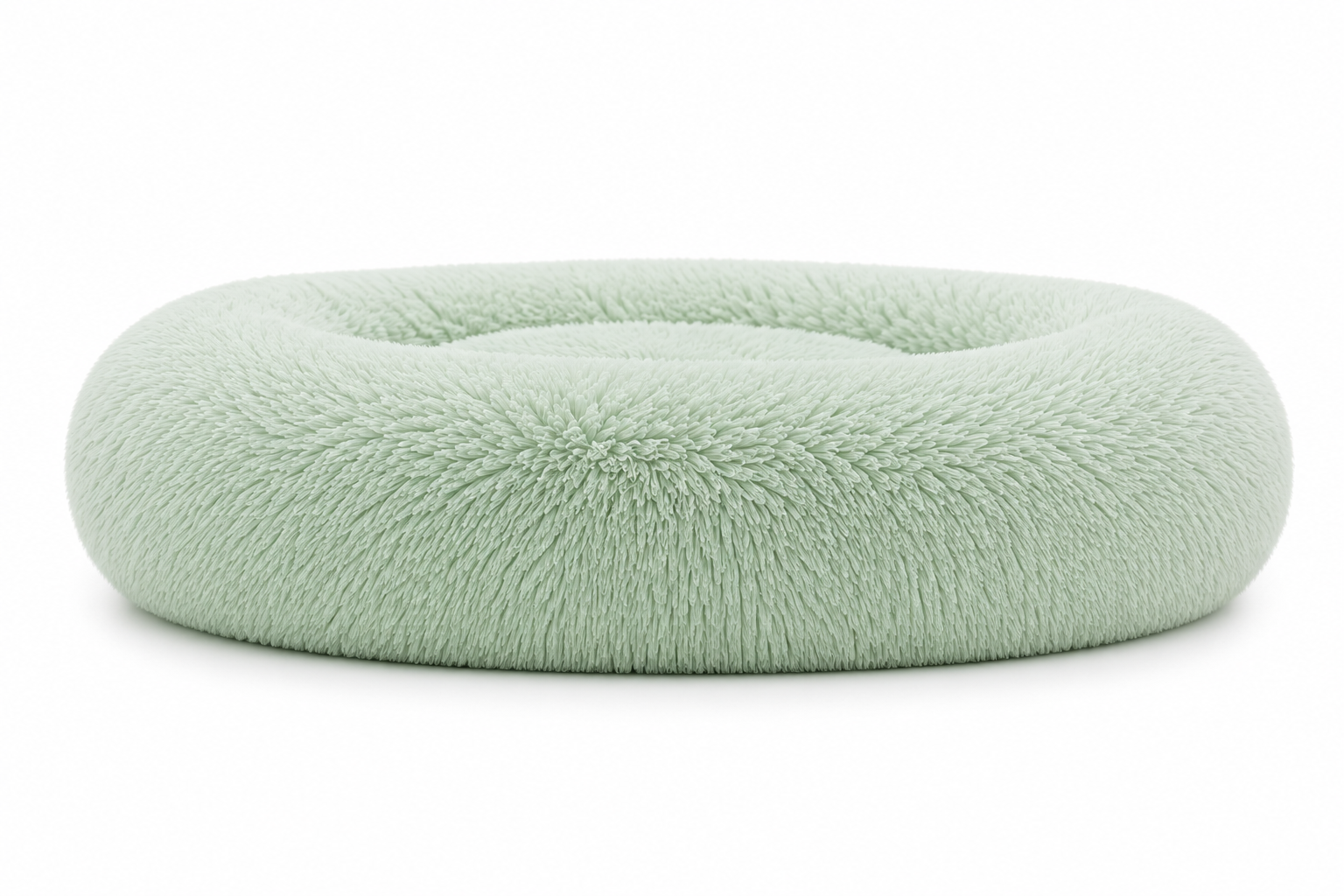 Abbey Pet Stores Round Plush Calming Pet Bed for Dogs & Cats – Mint Green - Image 5