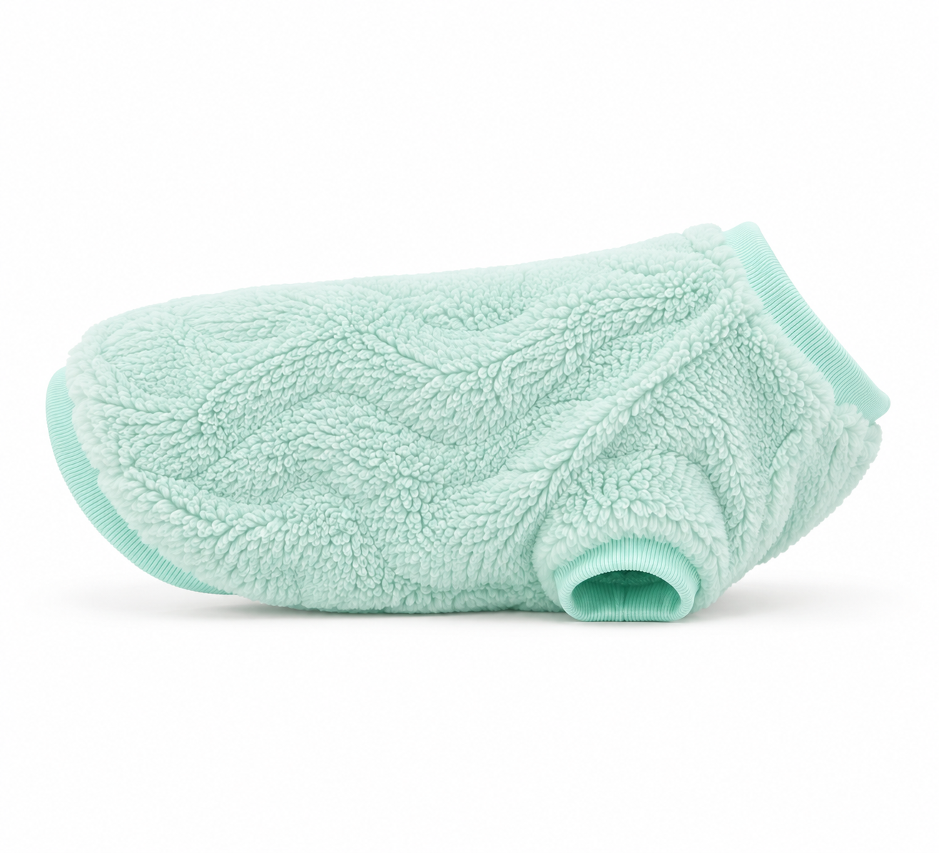 Abbey Pet Stores Soft Fleece Pet Sweater for Dogs & Cats – Mint Green - Image 3