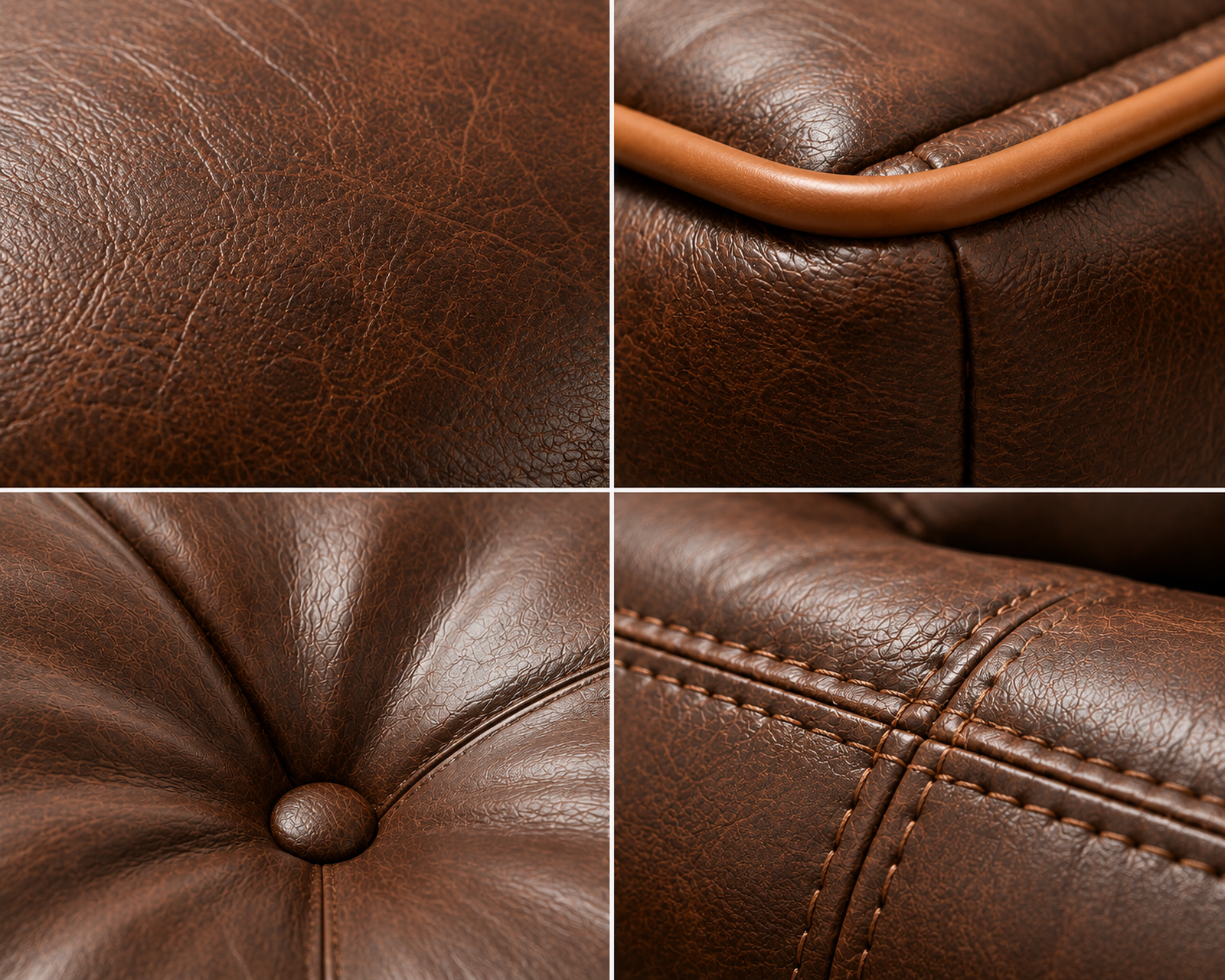 Luxury Vintage Faux Leather Orthopedic Pet Bed – Premium Sofa Bed for Dogs & Cats - Image 2