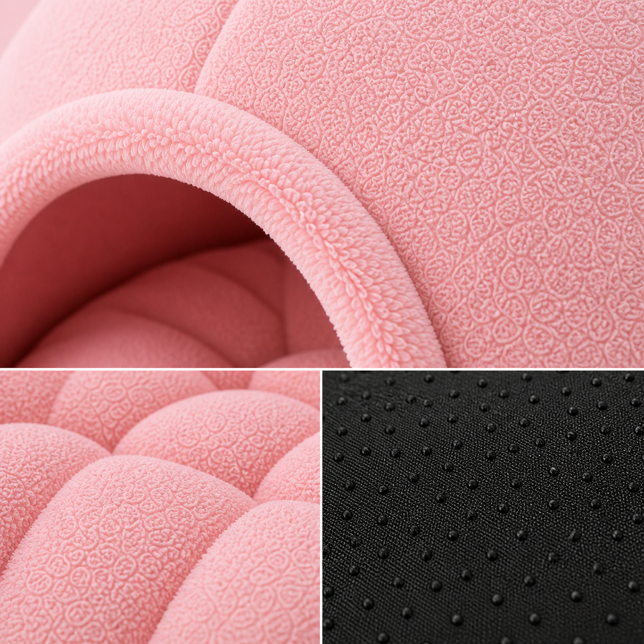 Plush Cat Cave Bed – Soft Enclosed Pet House for Warm Comfort - Image 2
