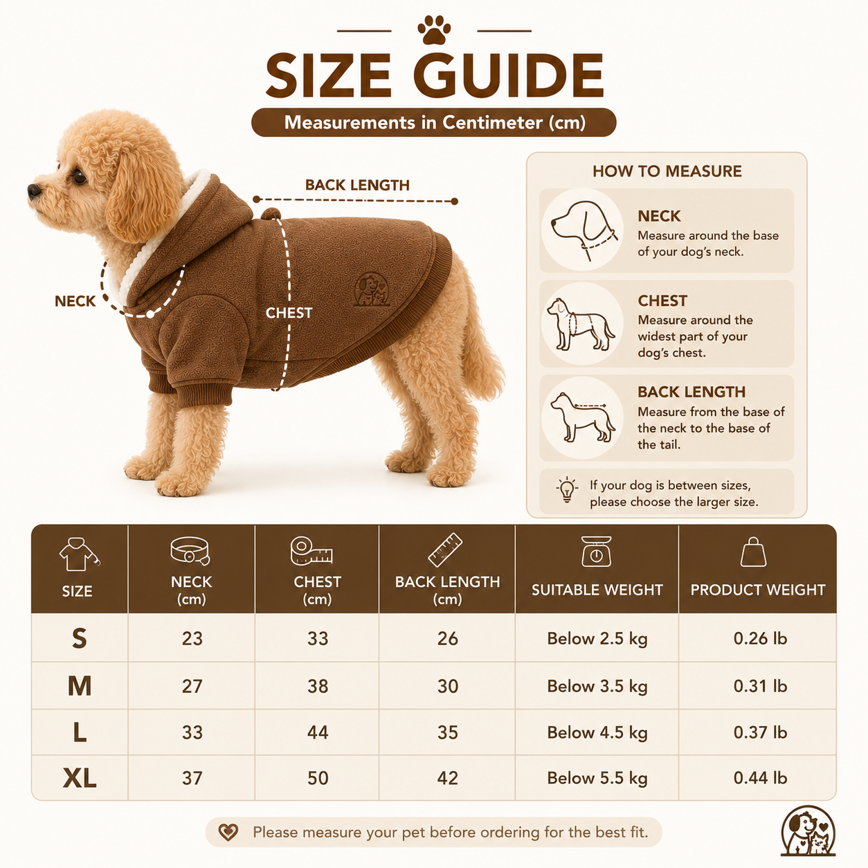 Winter Dog Hoodie Coat – Warm Soft Hoodie Jacket for Small & Medium Dogs - Image 8