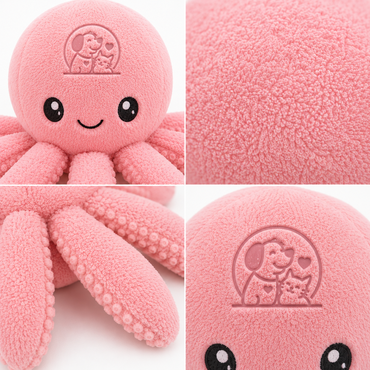 Premium Plush Octopus Dog Toy – Soft, Durable & Squeaky Interactive Toy - Image 2