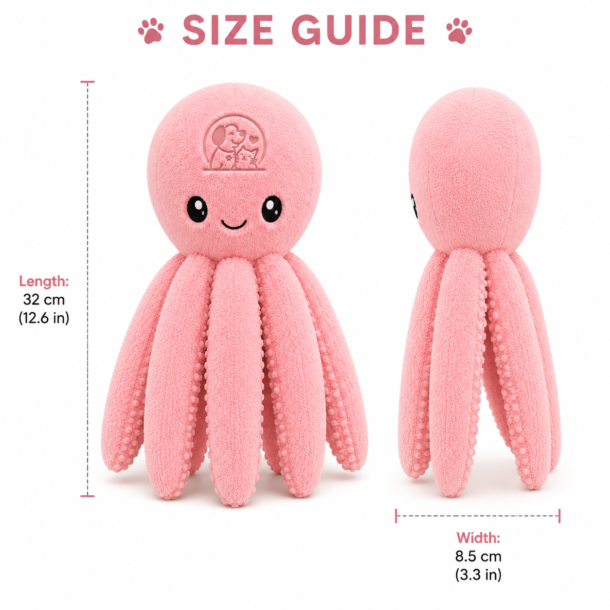 Premium Plush Octopus Dog Toy – Soft, Durable & Squeaky Interactive Toy - Image 5