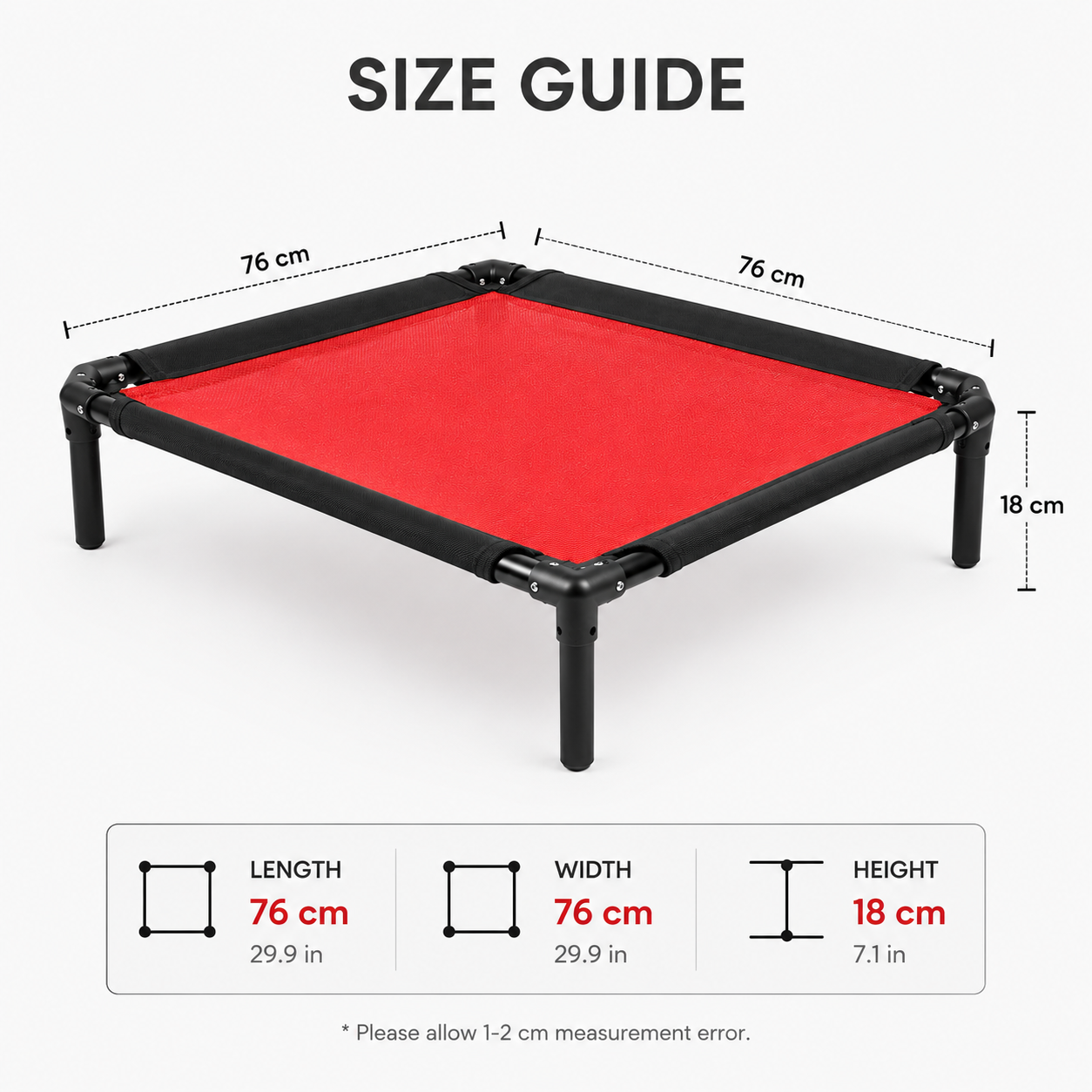 Premium Elevated Dog Bed – Cooling Breathable Mesh, Indoor & Outdoor - Image 6