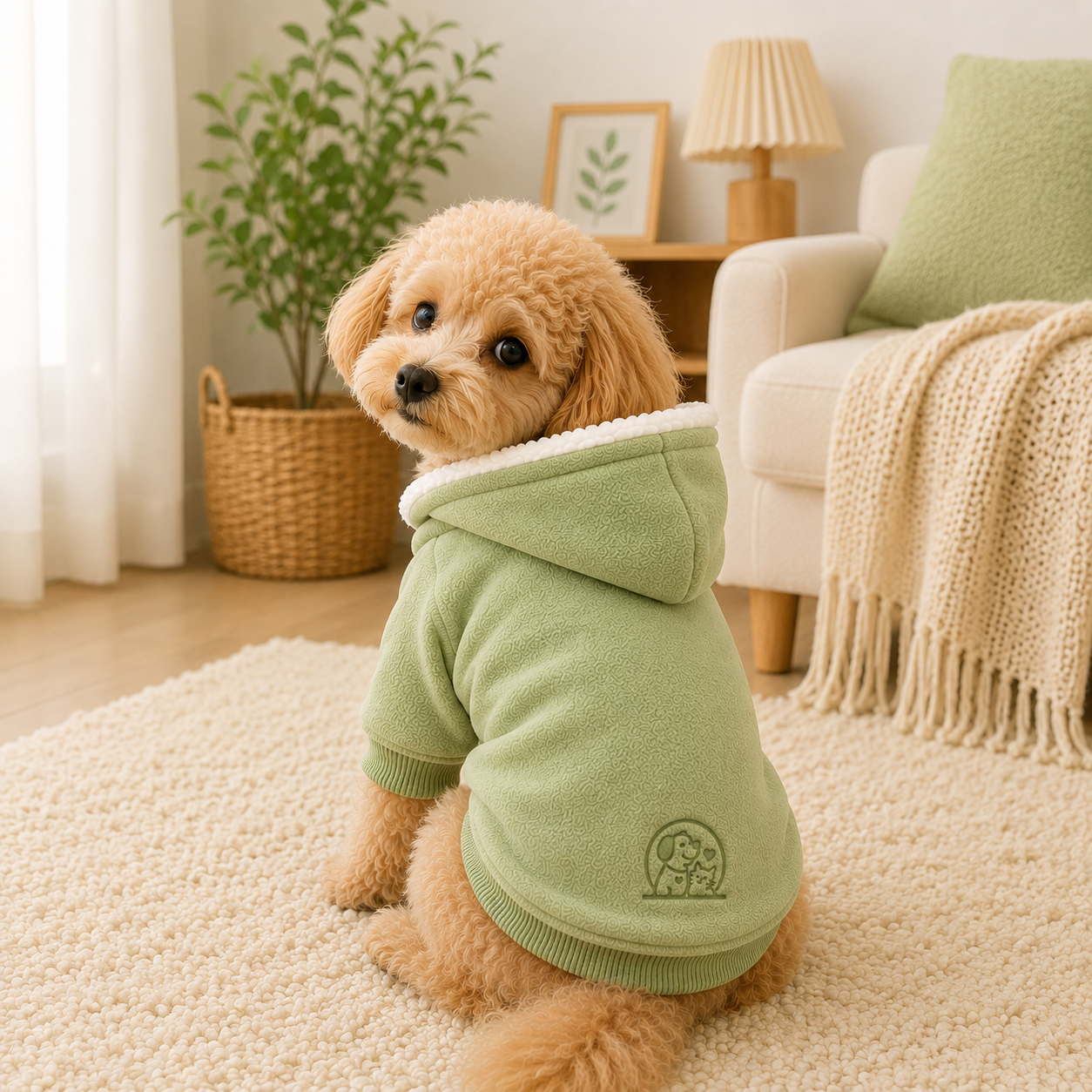 Winter Dog Hoodie Coat – Warm Soft Hoodie Jacket for Small & Medium Dogs - Image 6