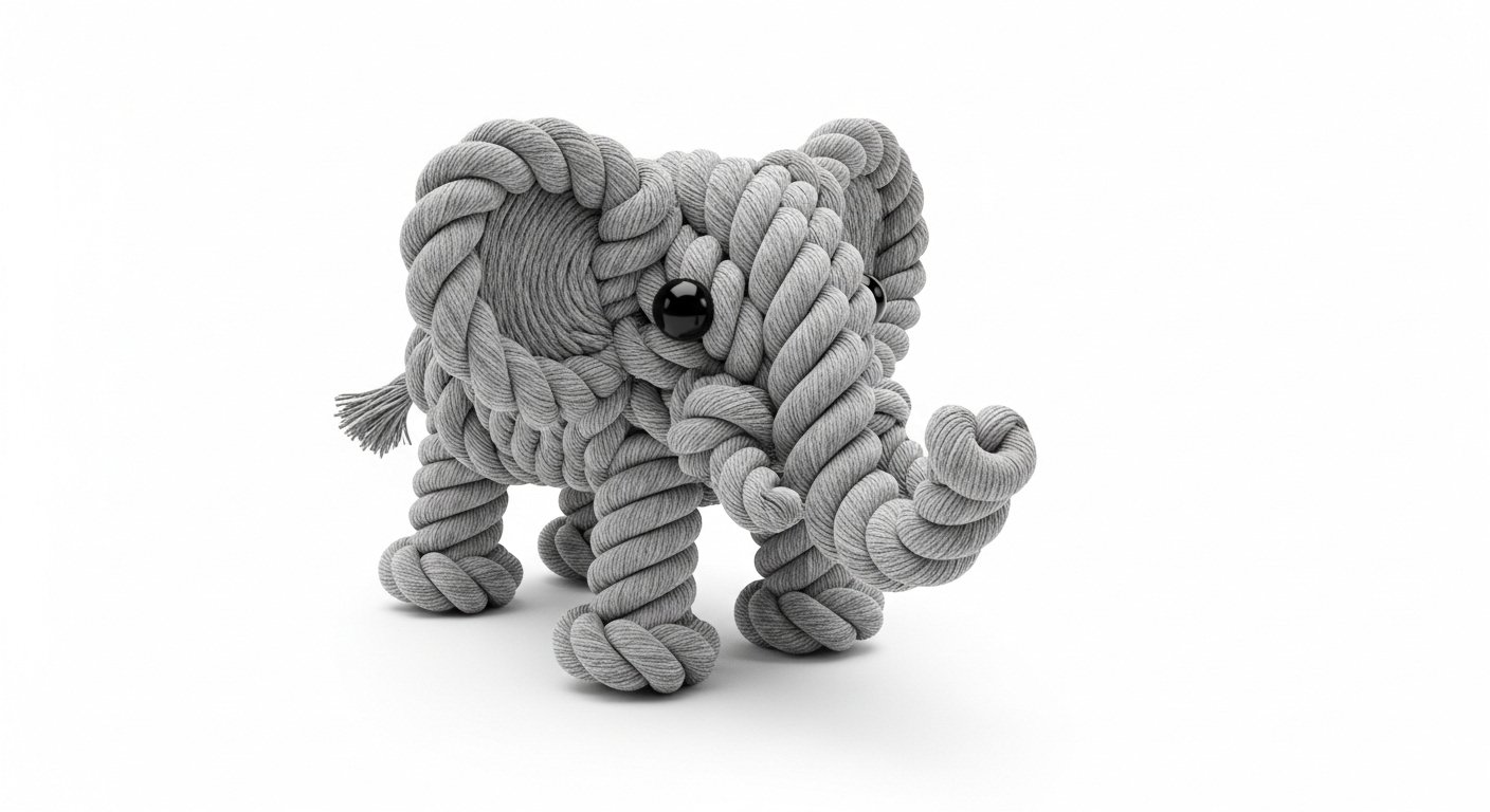 Premium Cotton Rope Knot Dog Toy – Strong Chew & Dental Cleaning Toy Option 4 (SEO-Friendly): - Image 4