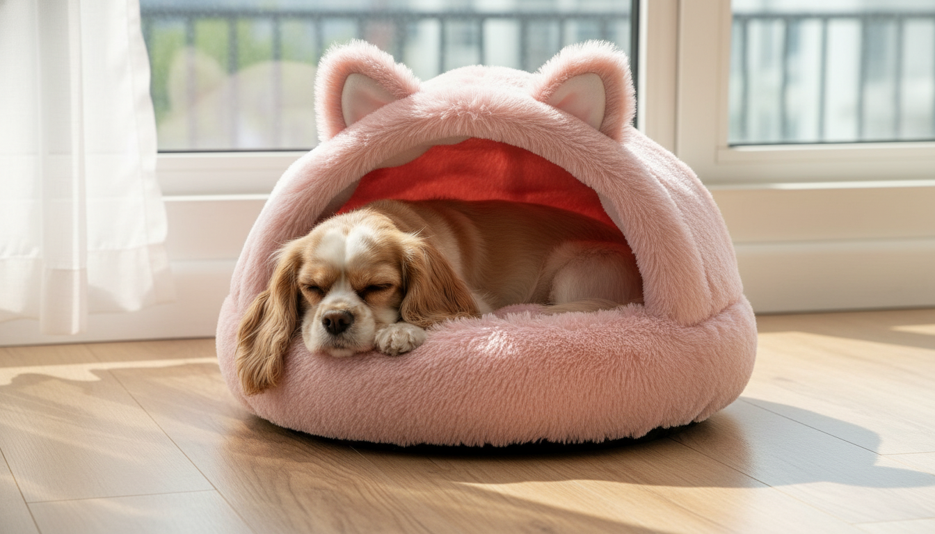 Premium Round Plush Pet Nest – Ultra Soft Warm Bed with Cover - Image 7