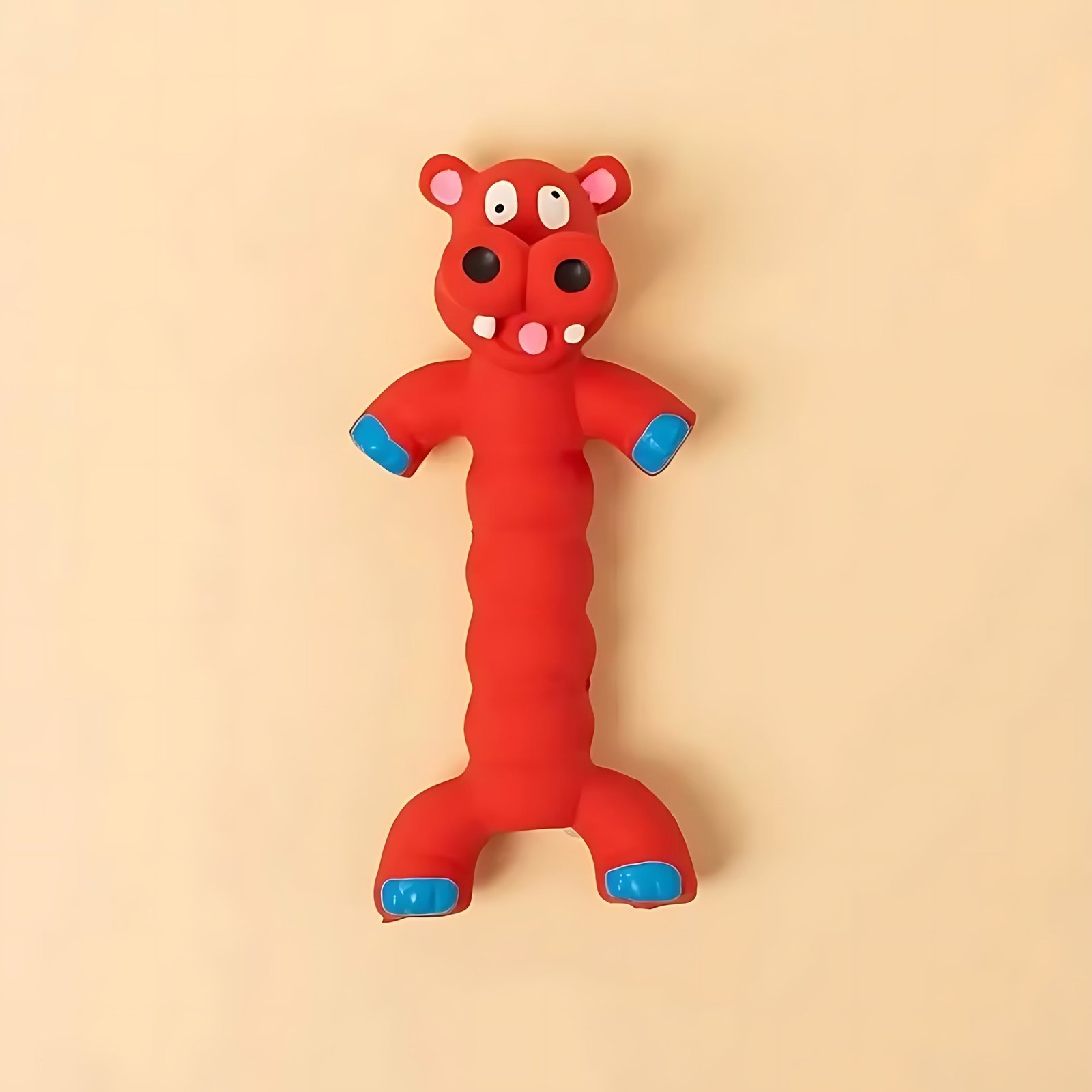 Durable Latex Squeaky Dog Toy – Interactive Chew Toy for Puppies & Small Dogs - Image 2