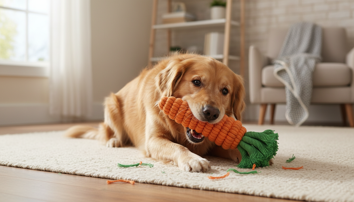 Premium Cotton Rope Knot Dog Toy – Strong Chew & Dental Cleaning Toy Option 4 (SEO-Friendly): - Image 7