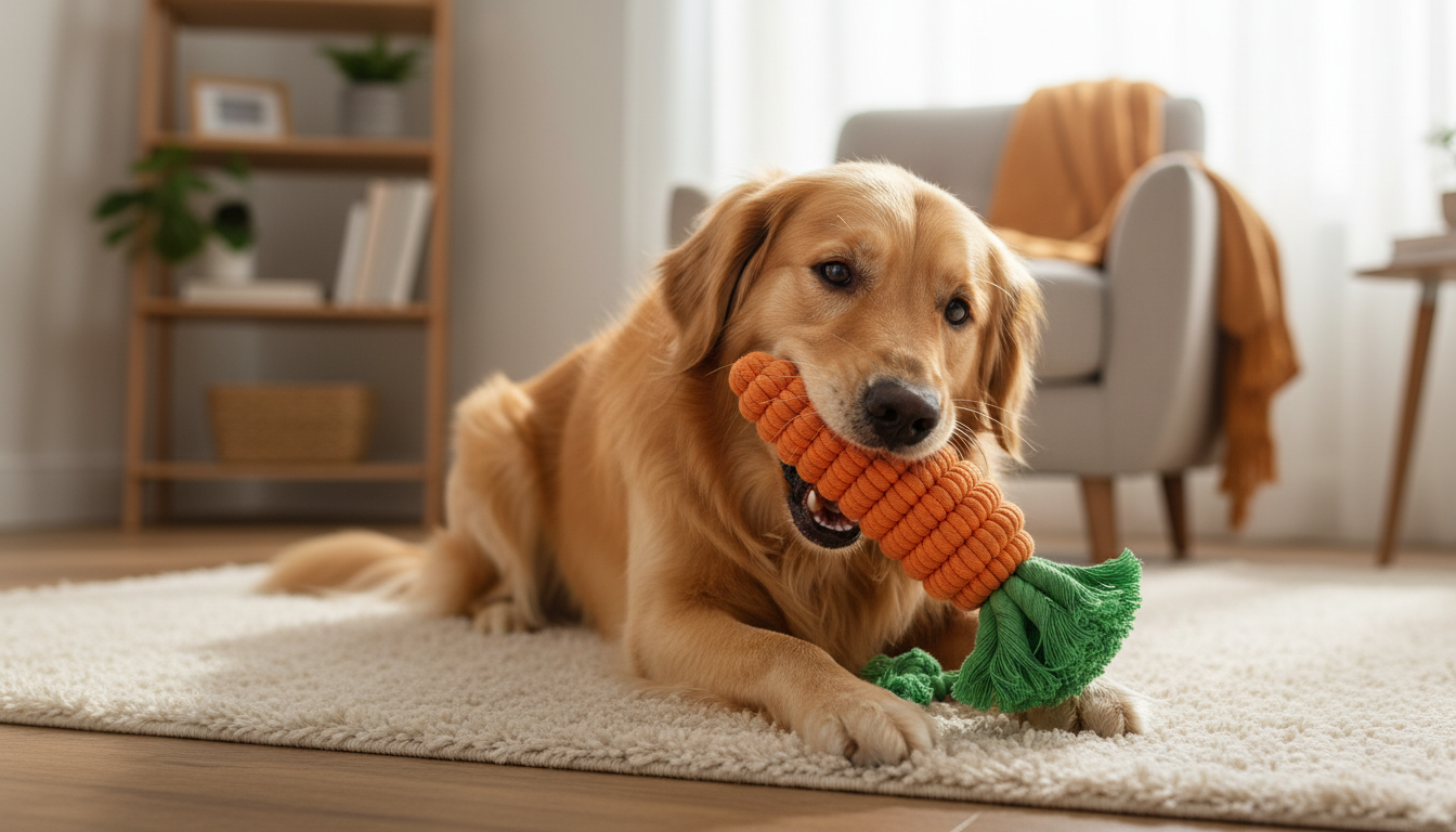 Premium Cotton Rope Knot Dog Toy – Strong Chew & Dental Cleaning Toy Option 4 (SEO-Friendly): - Image 8