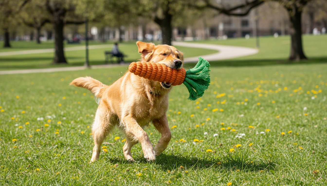 Premium Cotton Rope Knot Dog Toy – Strong Chew & Dental Cleaning Toy Option 4 (SEO-Friendly): - Image 9
